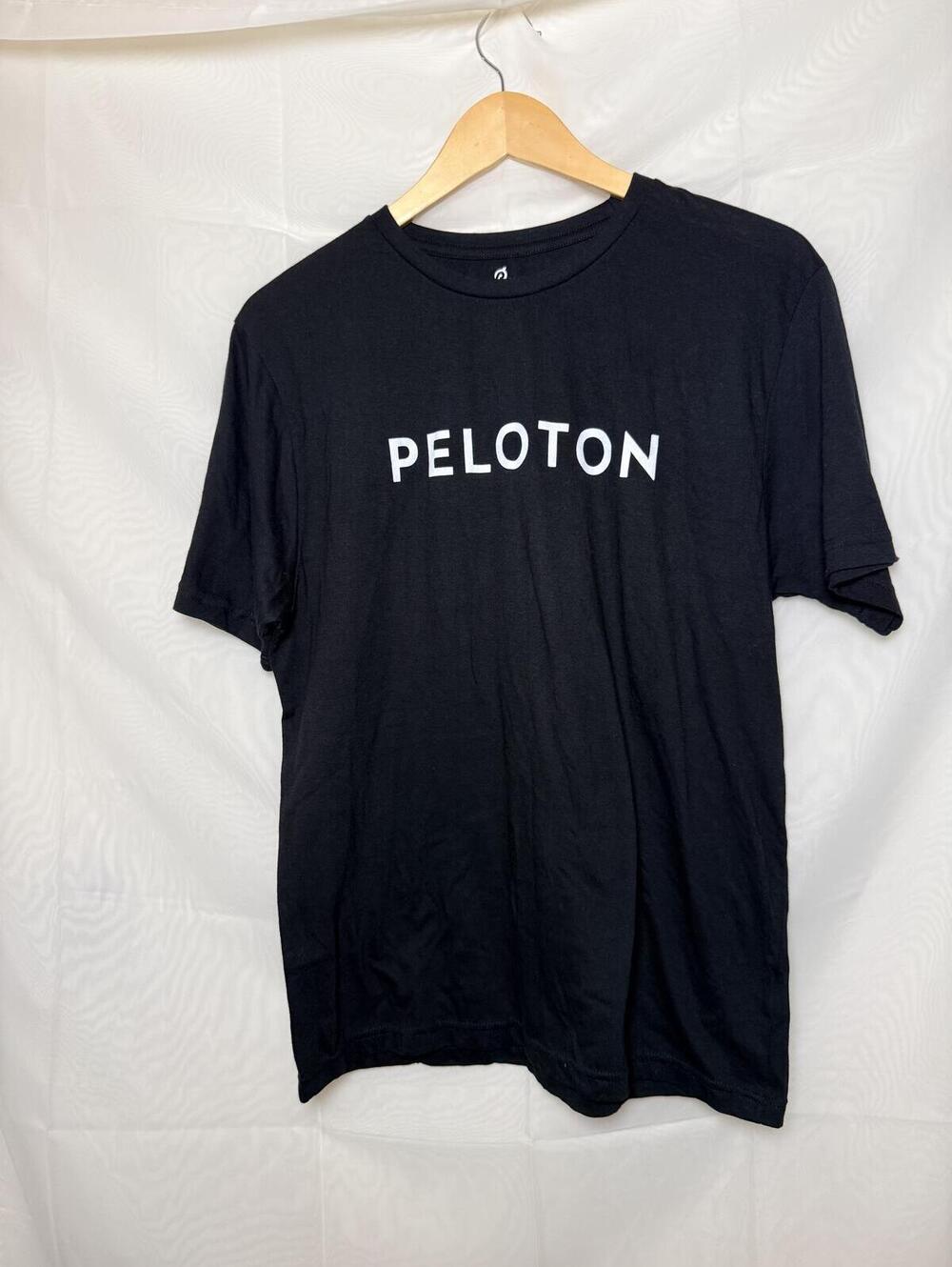 Peloton Century Club 100 Rides Black Graphic T-Shirt Size Medium, 100% Cotton